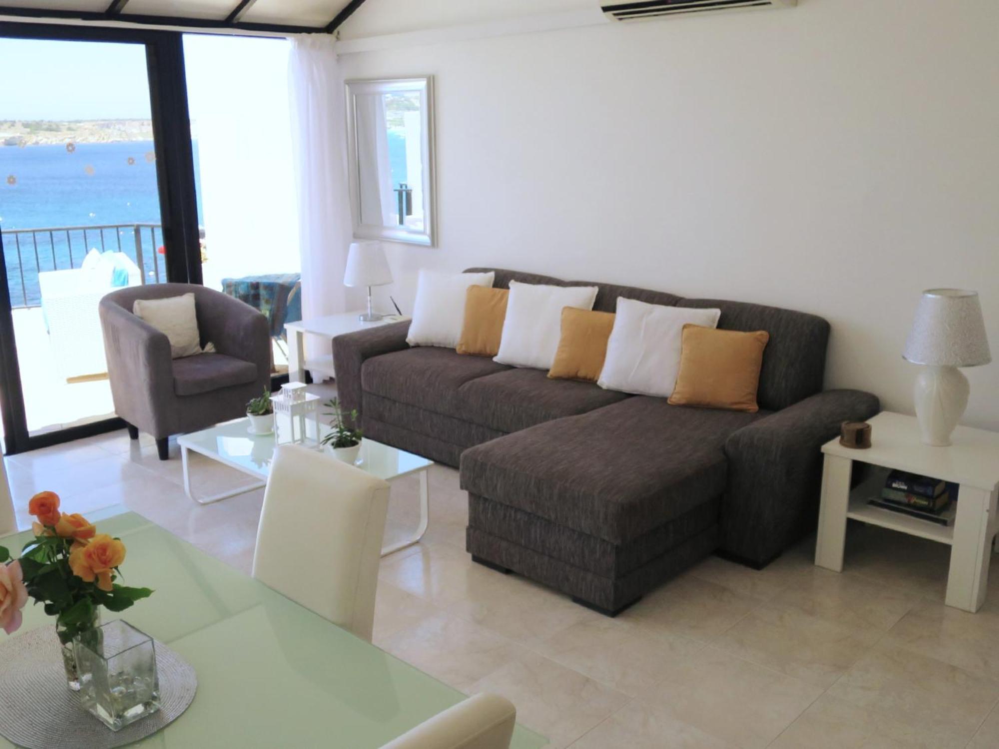 Seafront Apartment Terrace, Lounger & Panoramic Ocean Views Mellieħa Exterior foto