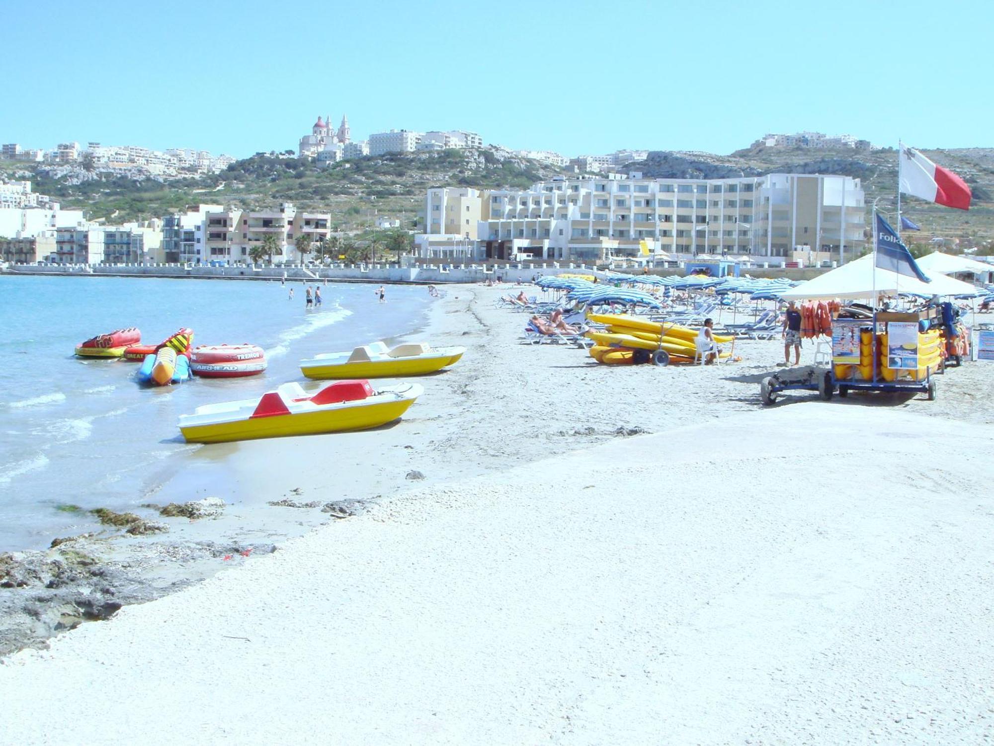 Seafront Apartment Terrace, Lounger & Panoramic Ocean Views Mellieħa Exterior foto